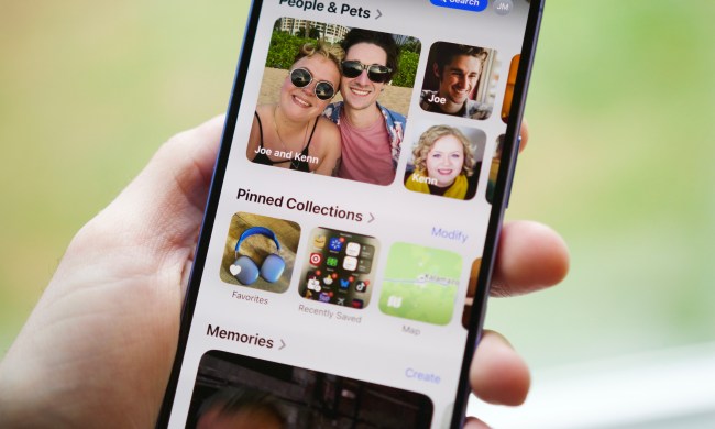 A close-up of the Apple Photos app on an iPhone 16.