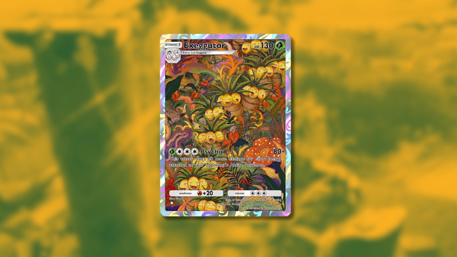 Cartão Exeggutor no Pokémon TCG Pocket.