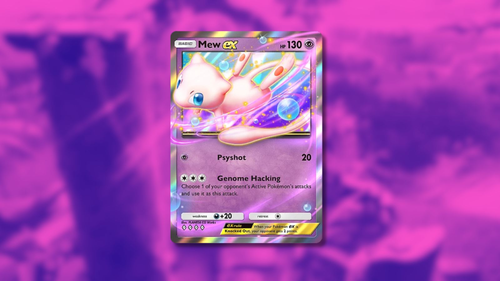 Mew ex dans Pokémon TCG Pocket.