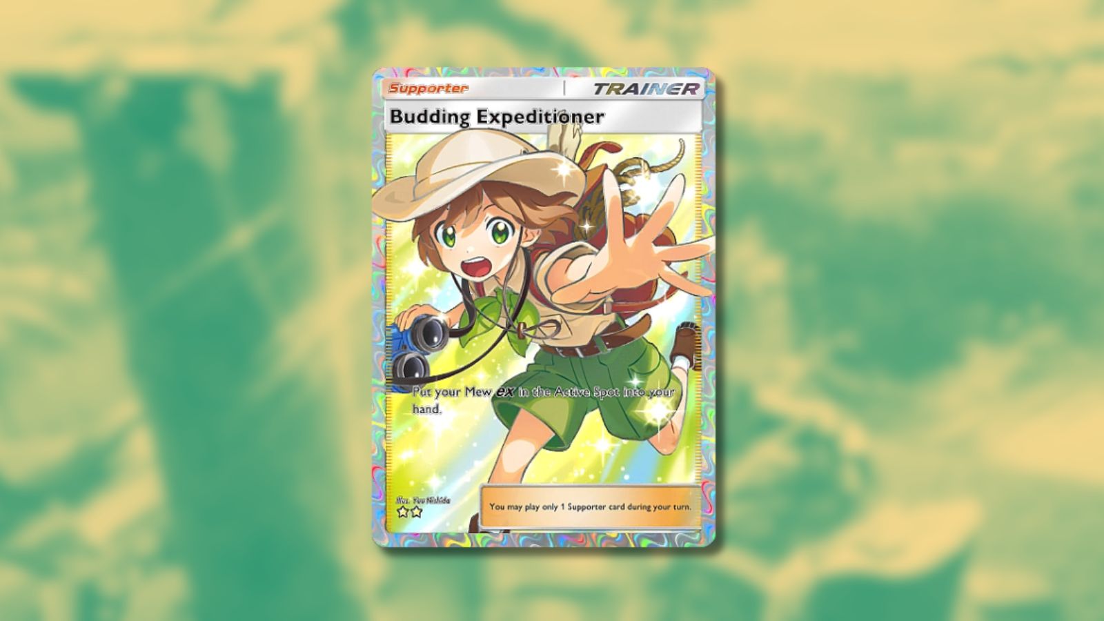 Tarjeta de Expedicionario en ciernes en Pokémon TCG Pocket.