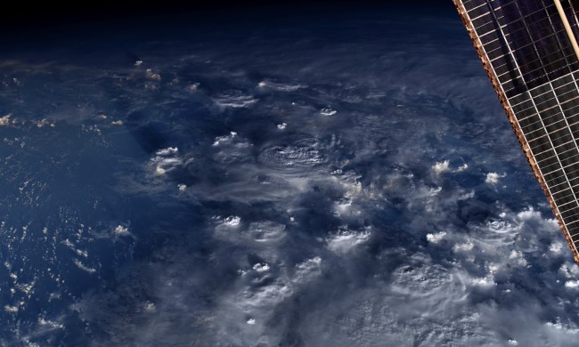 Clouds as seen from the space station.