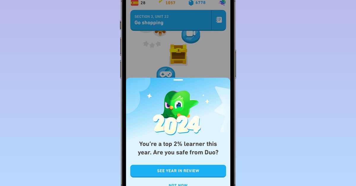 Duolingo Year in Review 2024: how to find yours right now