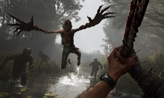 A zombie leaps towards a player in Dying Light: The Beast.