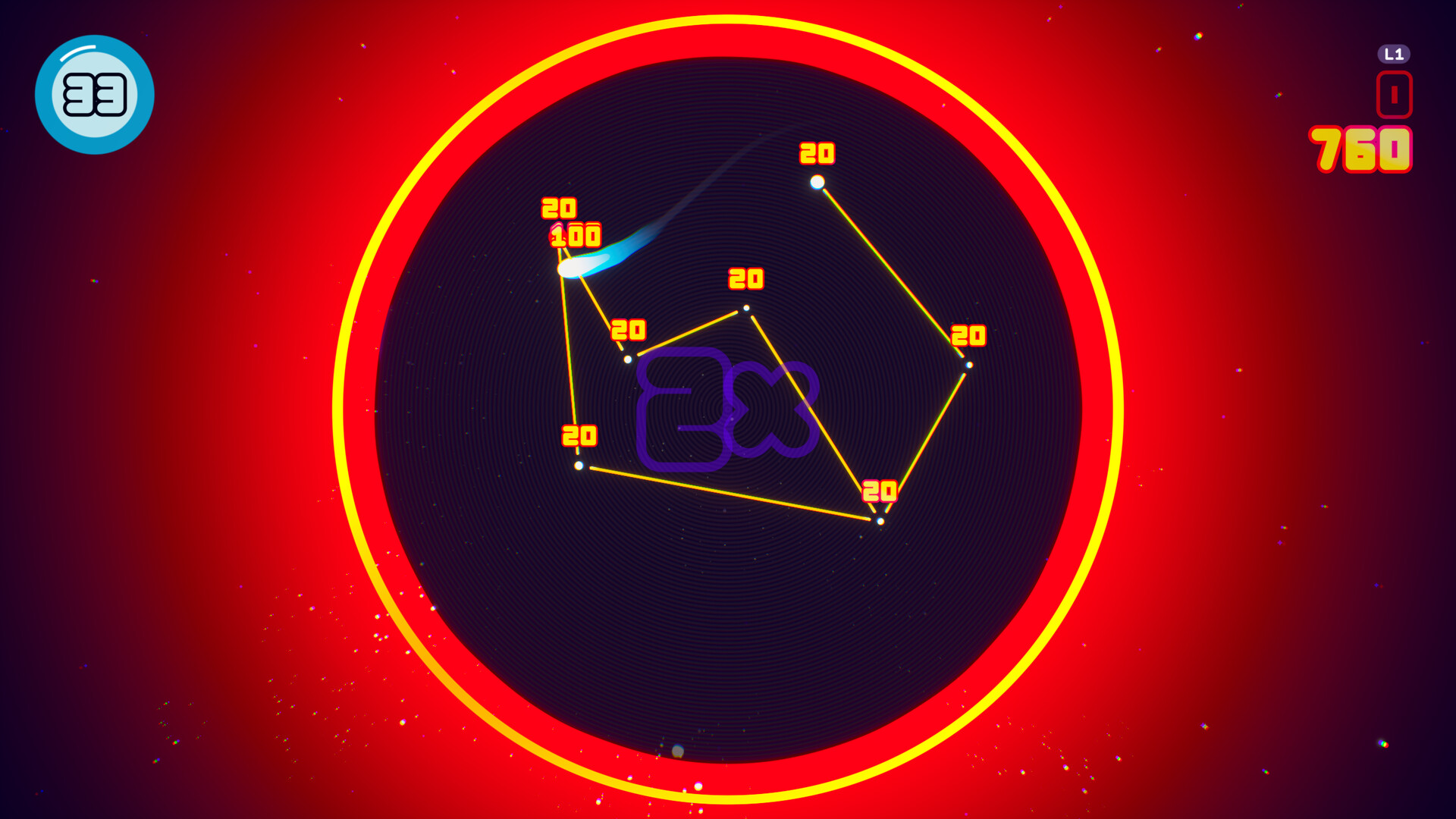 Un cometa forma una constelación en Faraway.