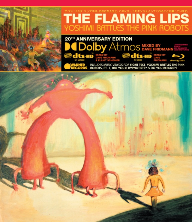 The album art for the Flaming Lips album Yoshimi Battles the Pink Robots.