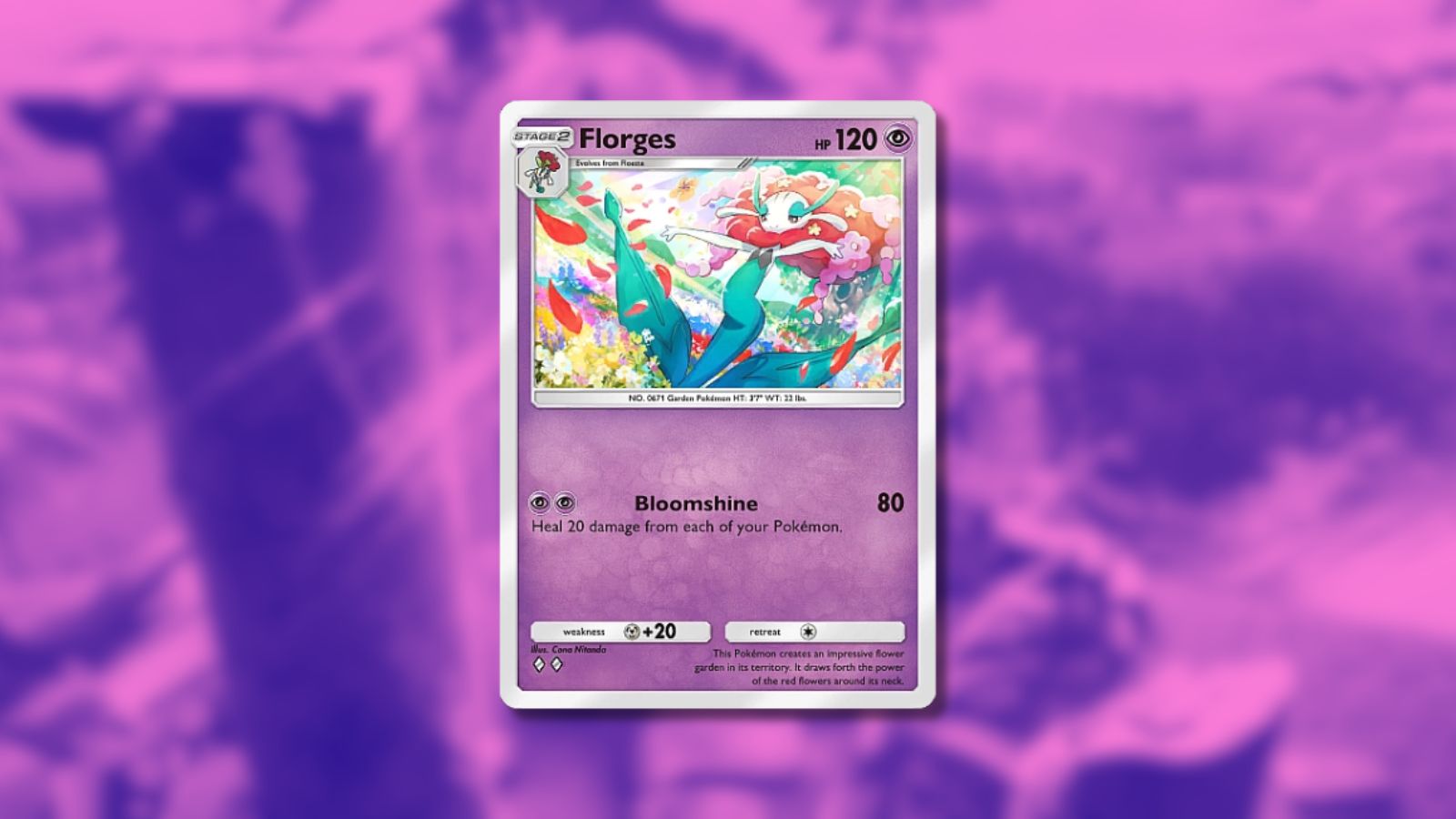 Carte Florges dans Pokémon TCG Pocket.