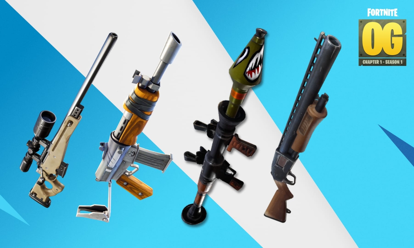 The best weapons in Fortnite OG: Chapter 1, Season 1 tier list