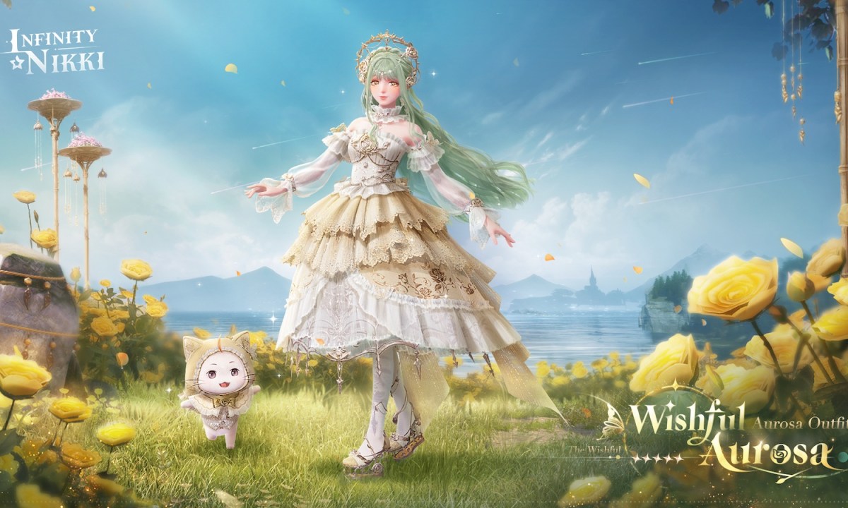 Full Wishful Aurosa outfit in Infinity Nikki.