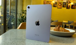 Rear view of Apple iPad mini with A17 Pro.