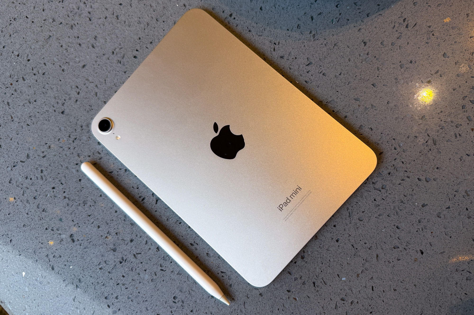 Apple iPad mini avec A17 Pro et Apple Pencil Pro.