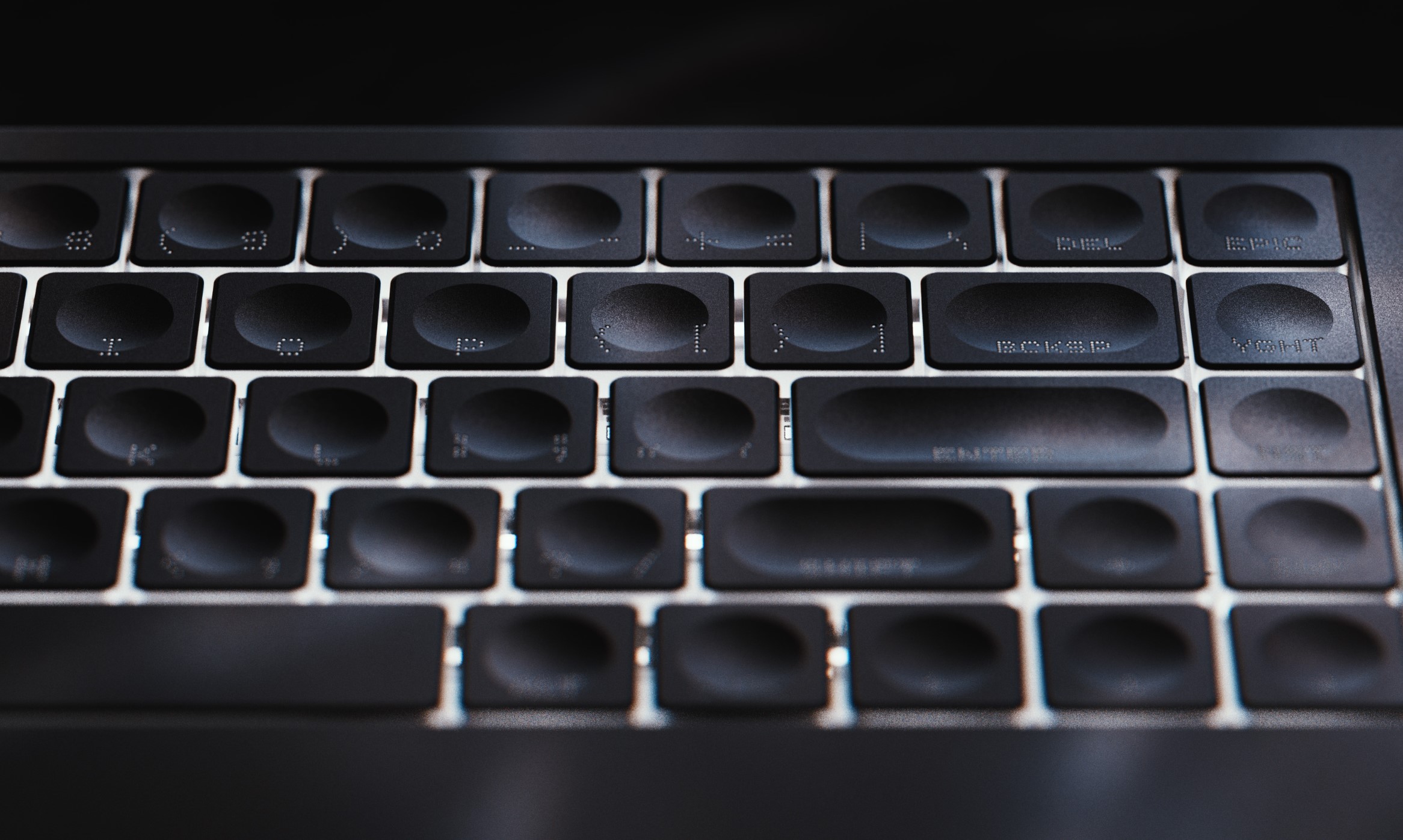 Aluminum keycaps on The Icebreaker keyboard.