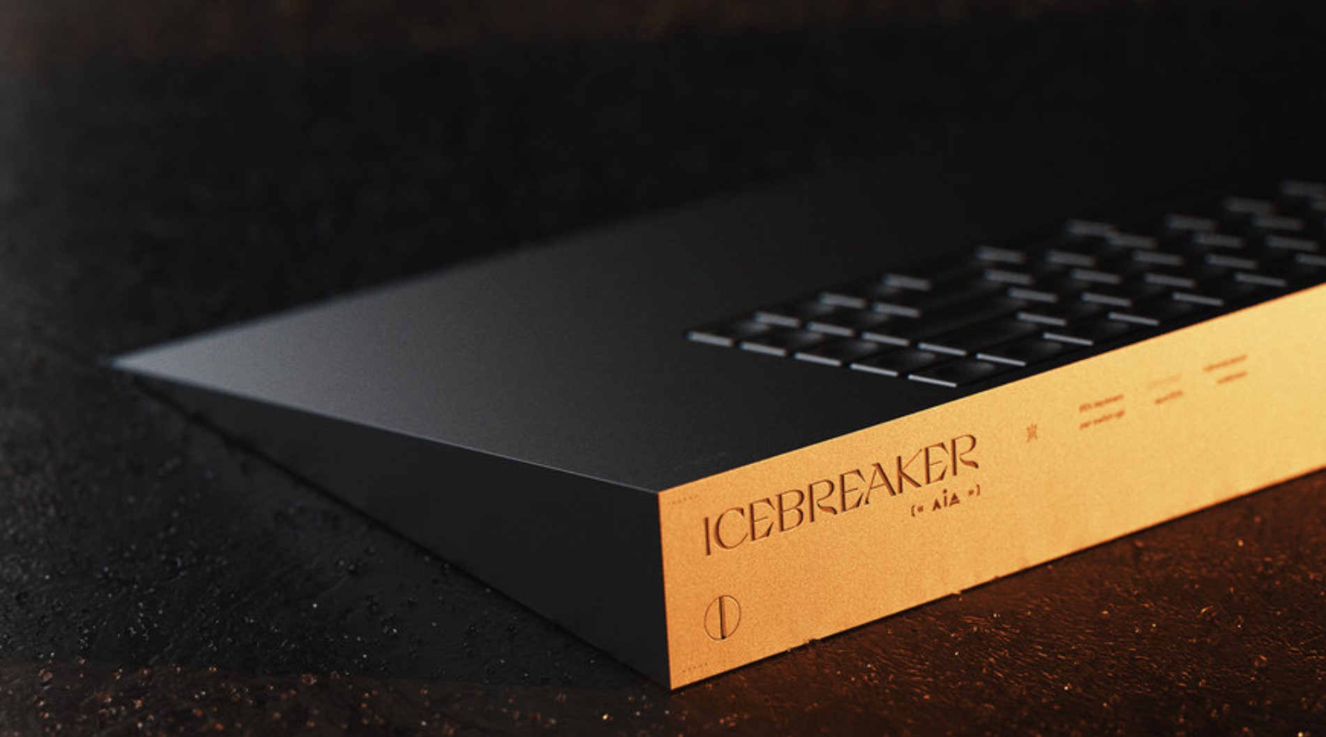 The back of The Icebreaker keyboard.