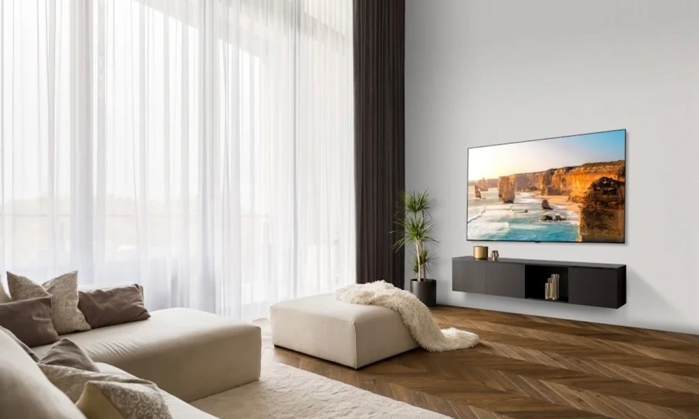 The LG B3 Series OLED mounted in a living room.