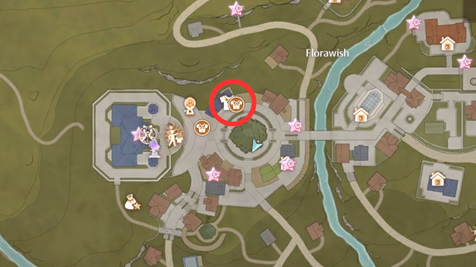 All clothing shop locations in Infinity Nikki