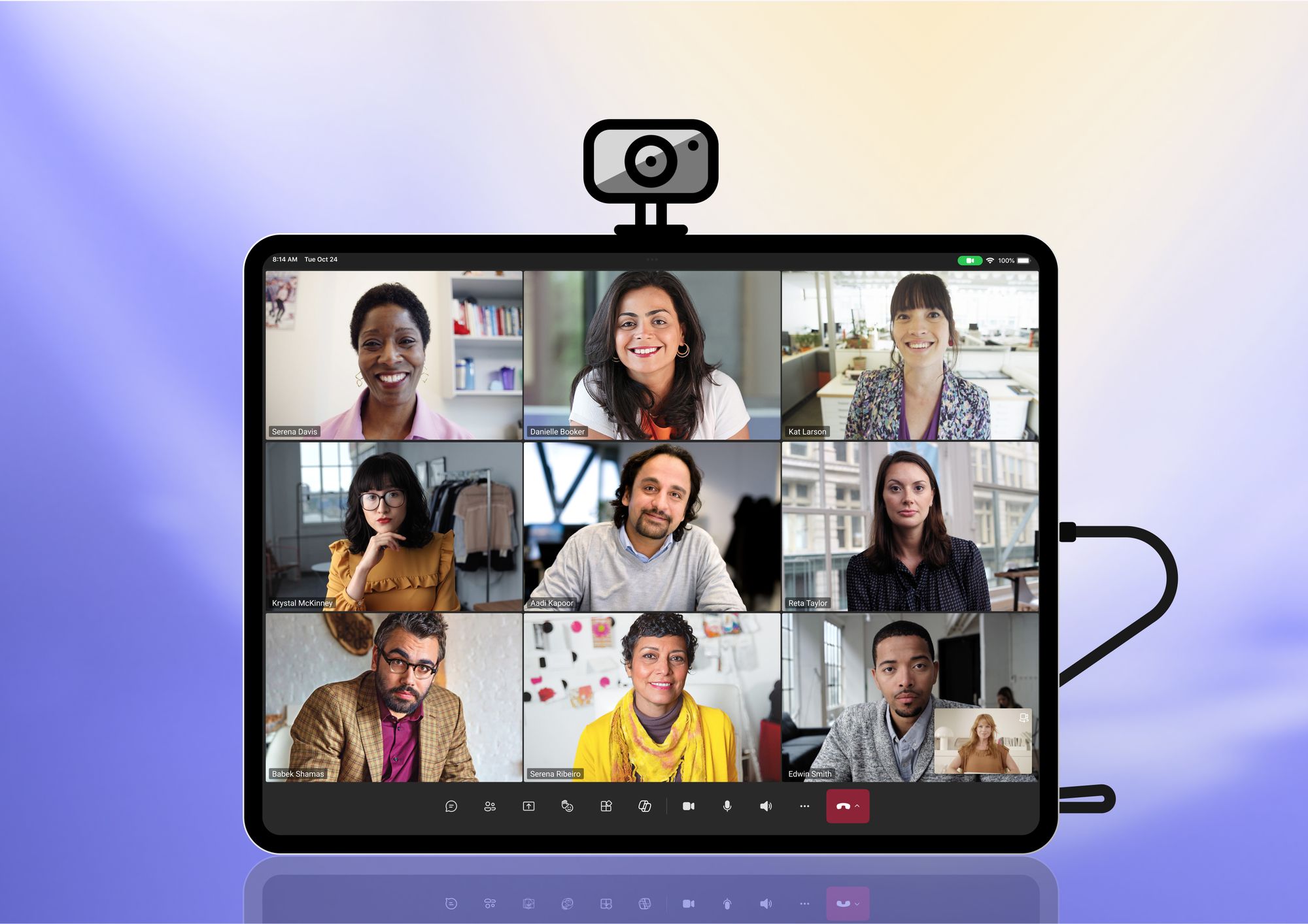 You can now use an external webcam with Microsoft Teams on your iPad. Here’s how