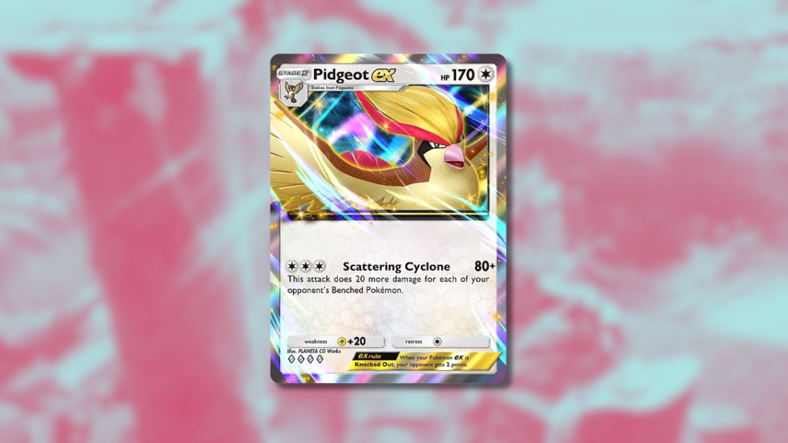 Pidgeot ex in Pokémon TCG Pocket.