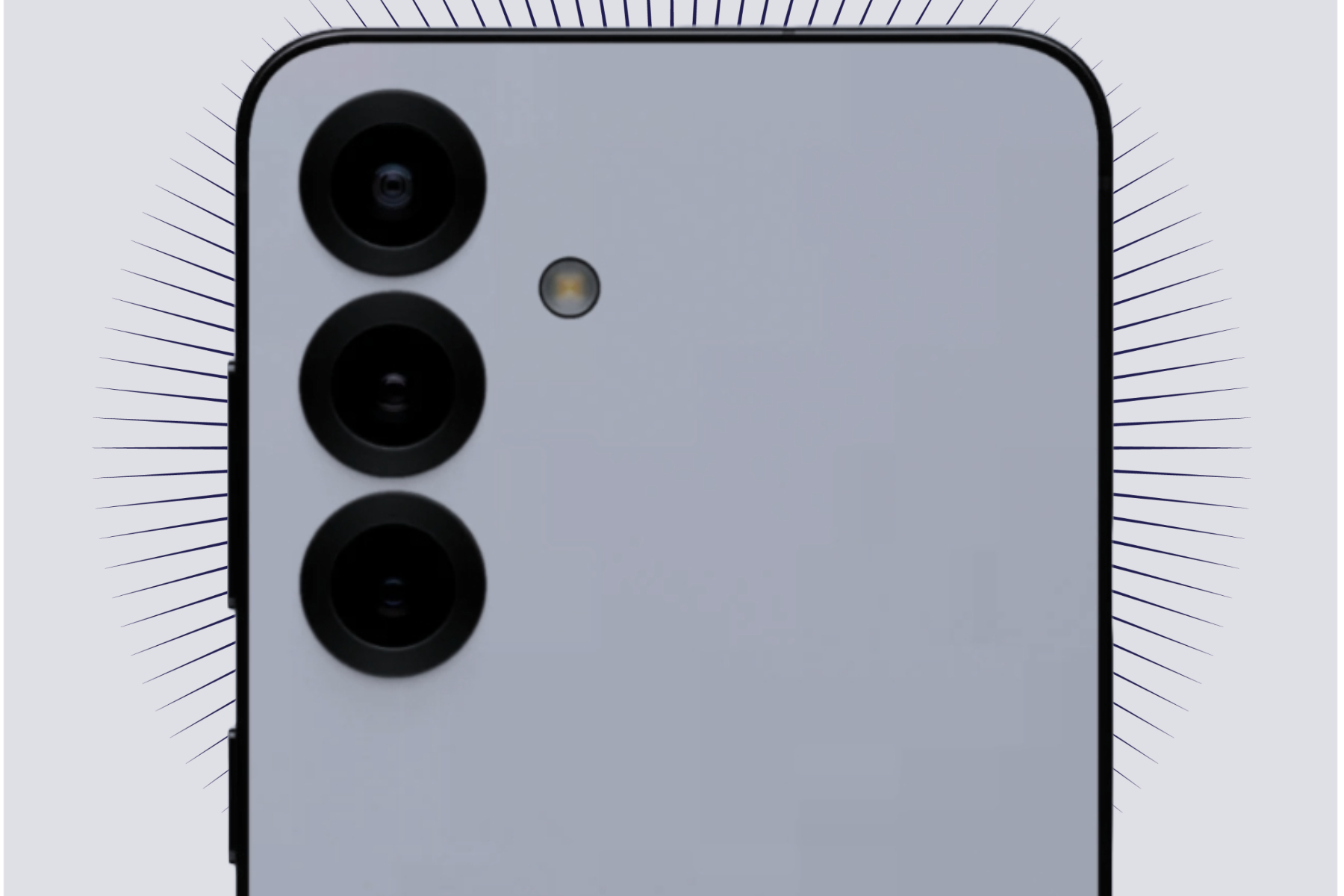 Concept render of Galaxy S25 in leaked blue shade.