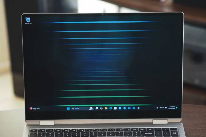 L’écran du Galaxy Book5 Pro.