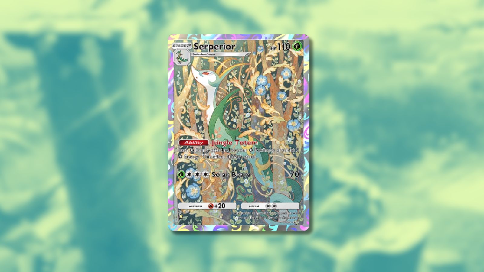 Carte Serperior dans Pokémon TCG Pocket.