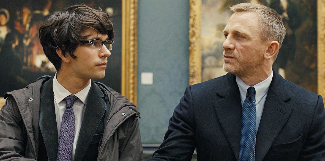 James Bond and Q talk in Skyfall.