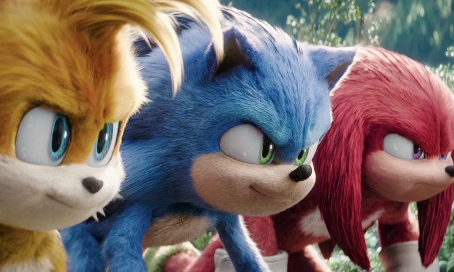 Sonic, Tails, and Knuckles prepare to fight in Sonic the Hedgehog 3.