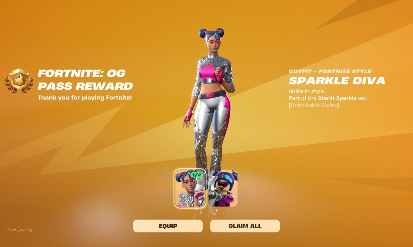 Piel de diva brillante de Fortnite