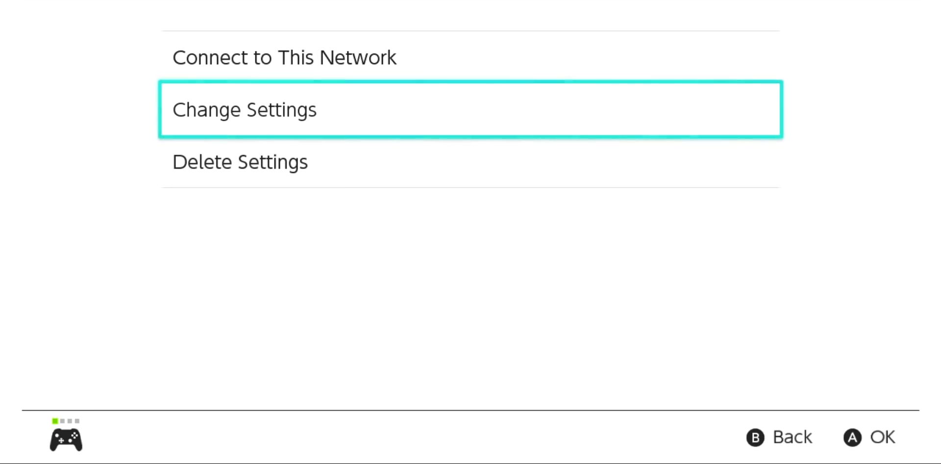 As configurações de troca de internet.