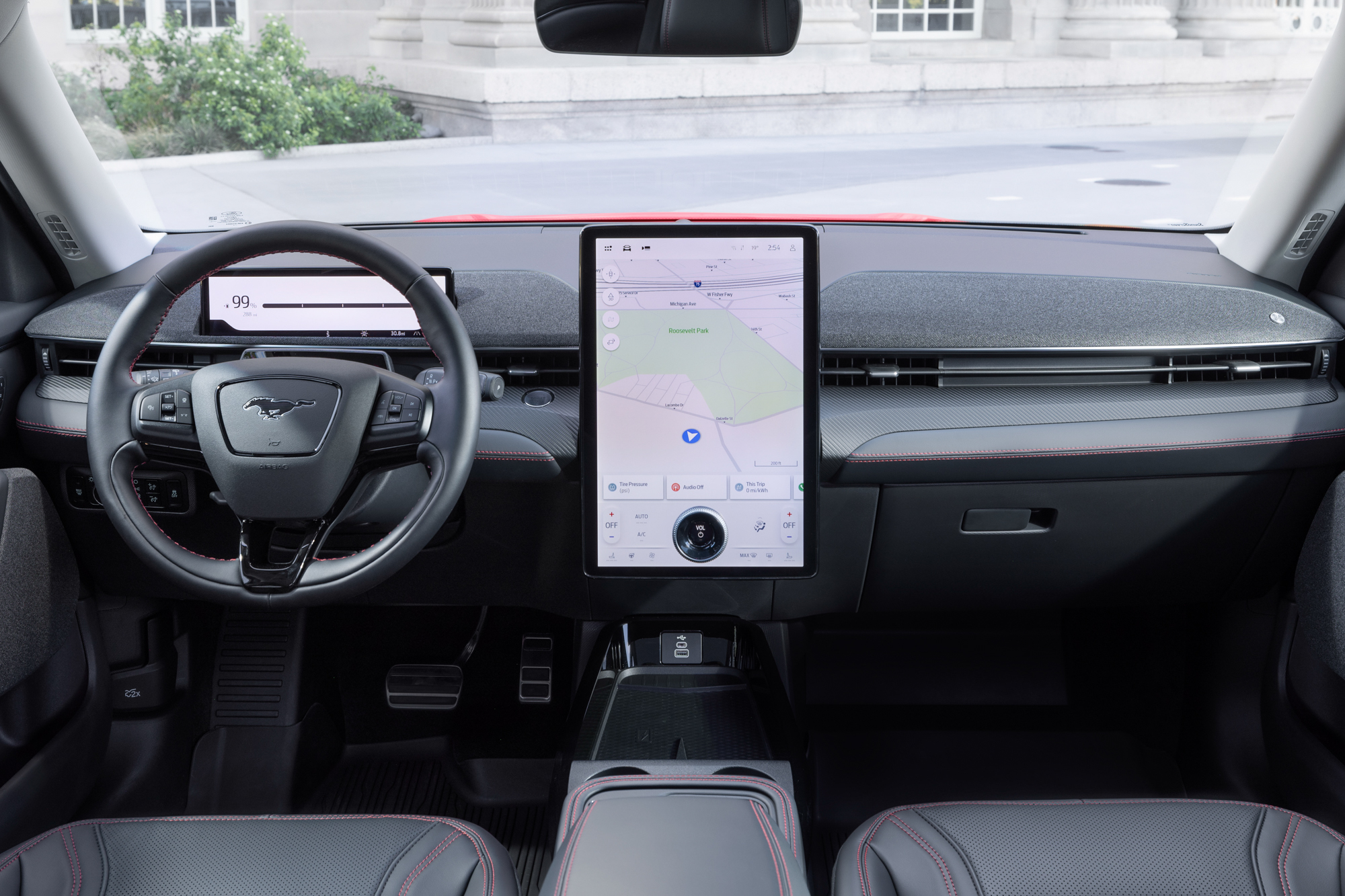 Interior of the 2025 Ford Mustang Mach-E