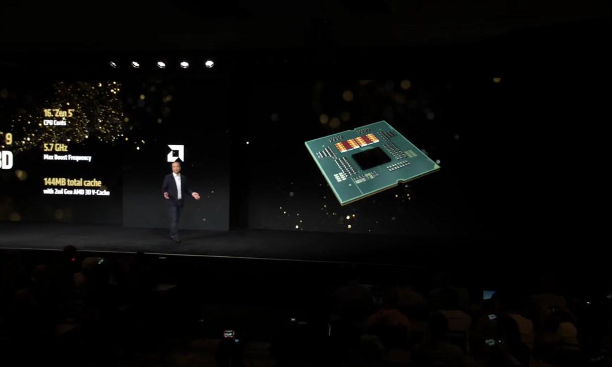 AMD announcing the 9950X3D.