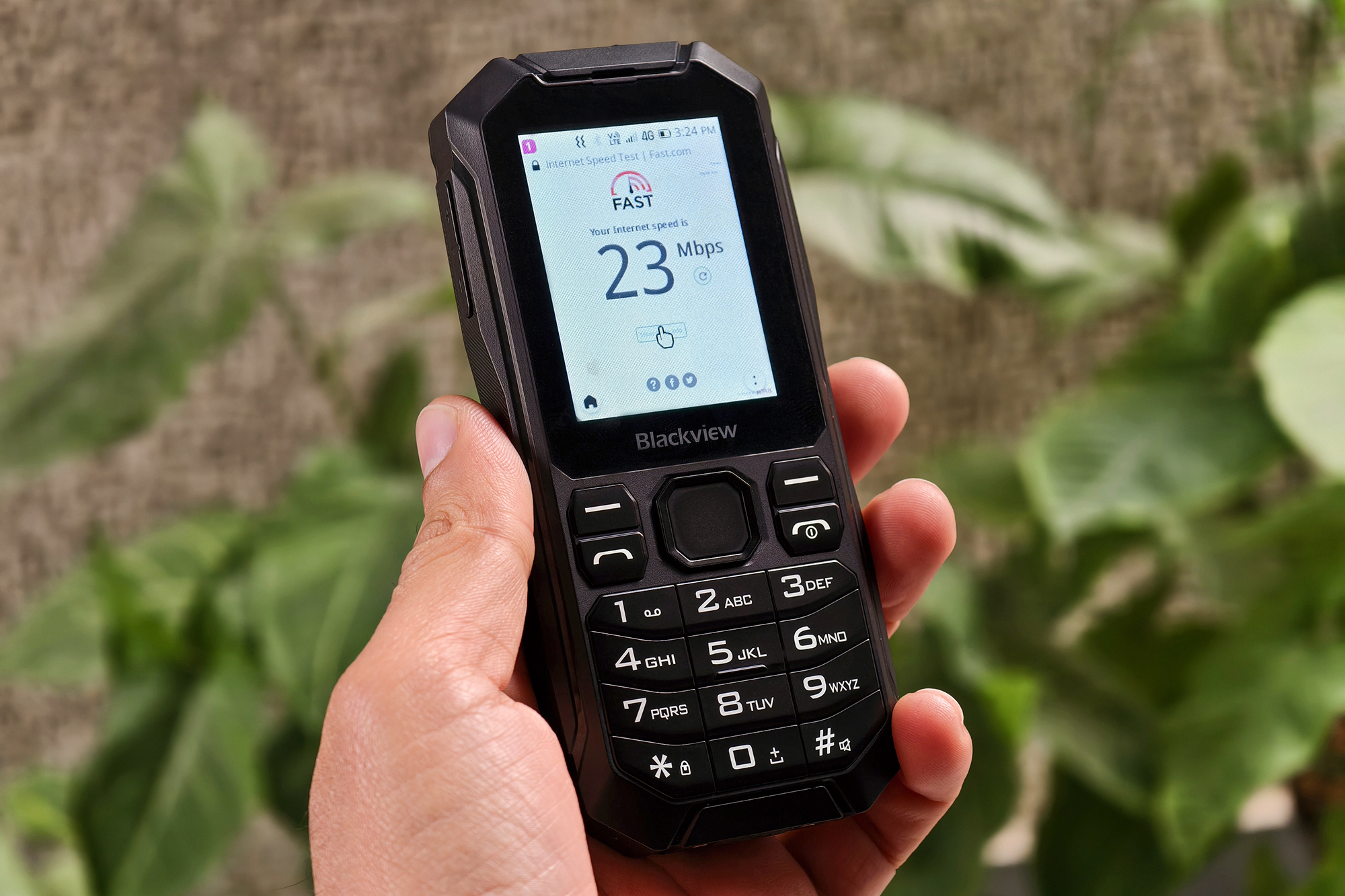 Blackview N1000 Rugged 4G Dumb Feature Phone LTE speed test.