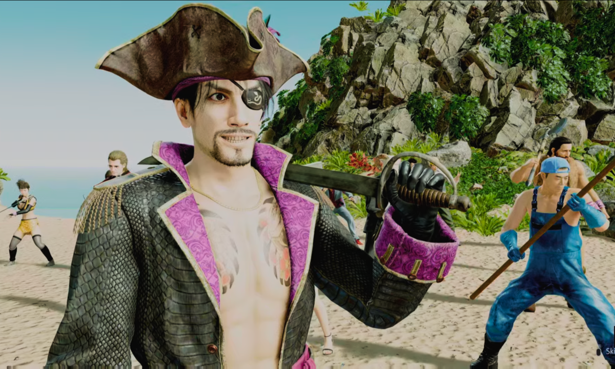 Goro Majima in Like a Dragon: Pirate Yakuza in Hawaii