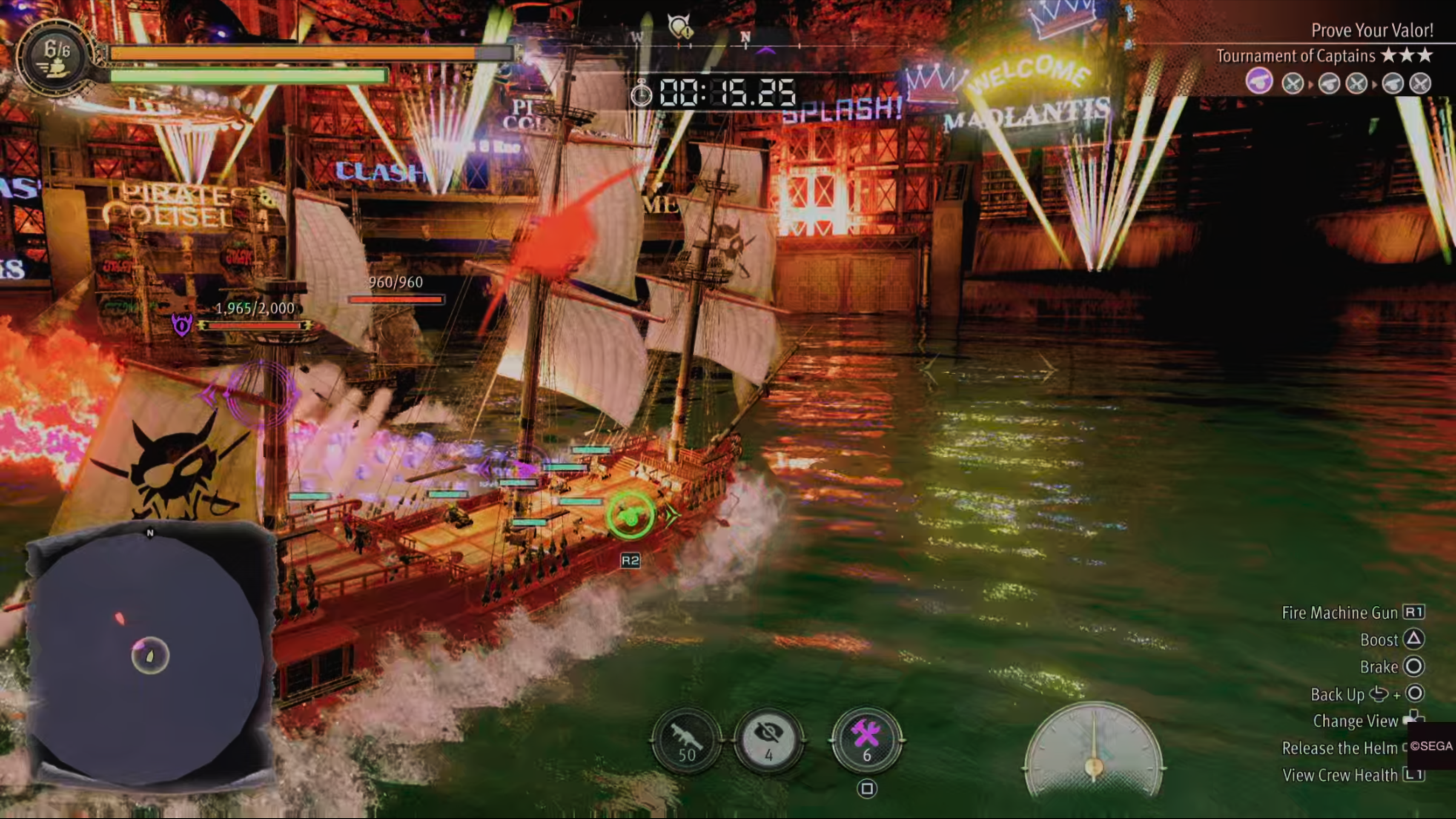 Ship battles in Like a Dragon: Pirate Yakuza in Hawaii