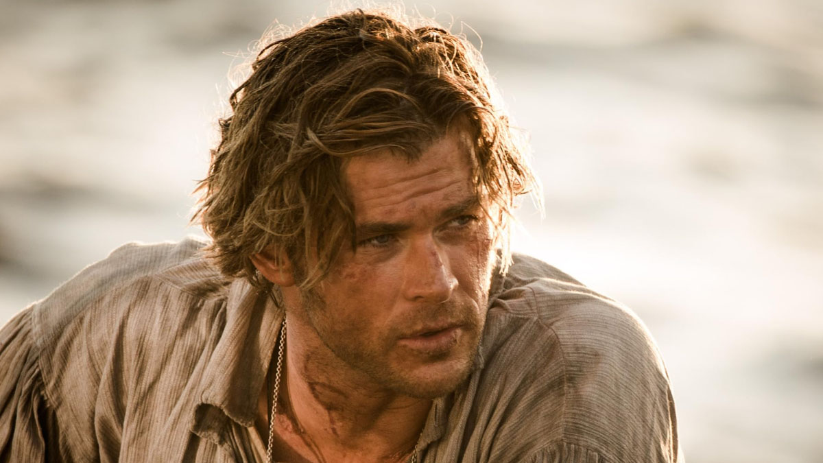 Chris Hemsworth dans une scène de Au coeur de la mer.