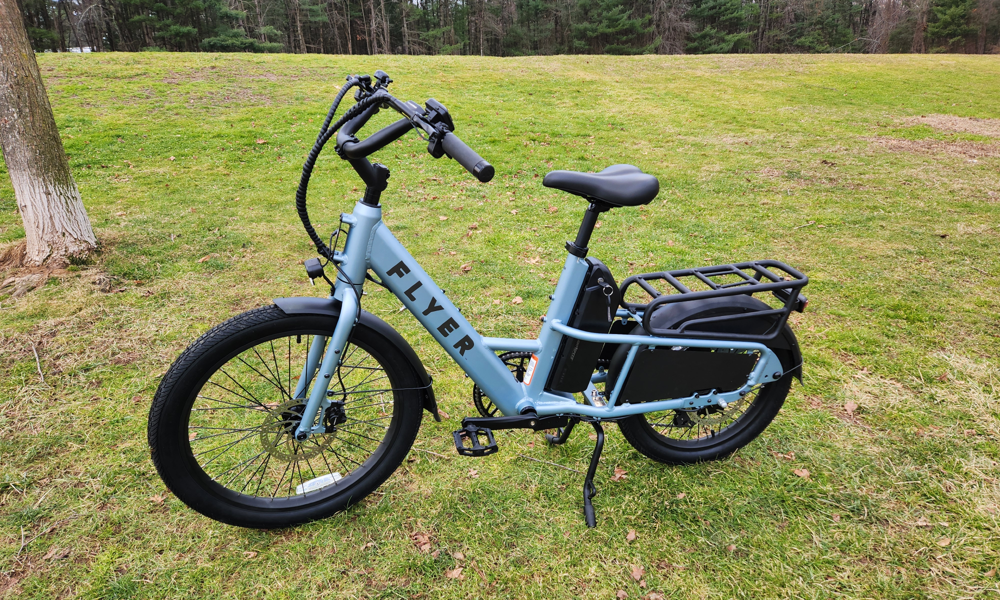 Radio Flyer Flex e-bike lado esquerdo enfatizando o guidão.