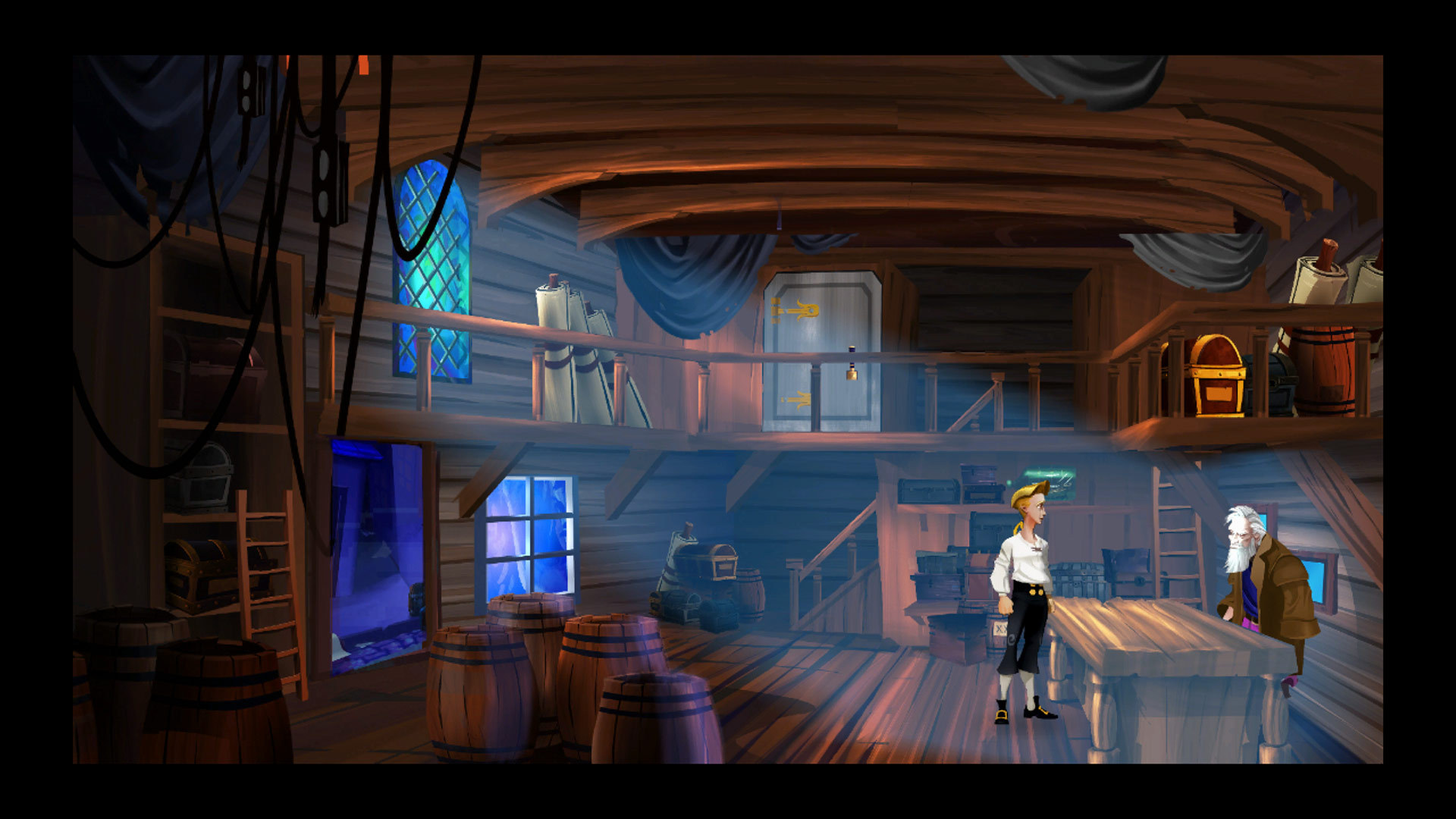 A screenshot from The Secret of Monkey Island - Special Edition.