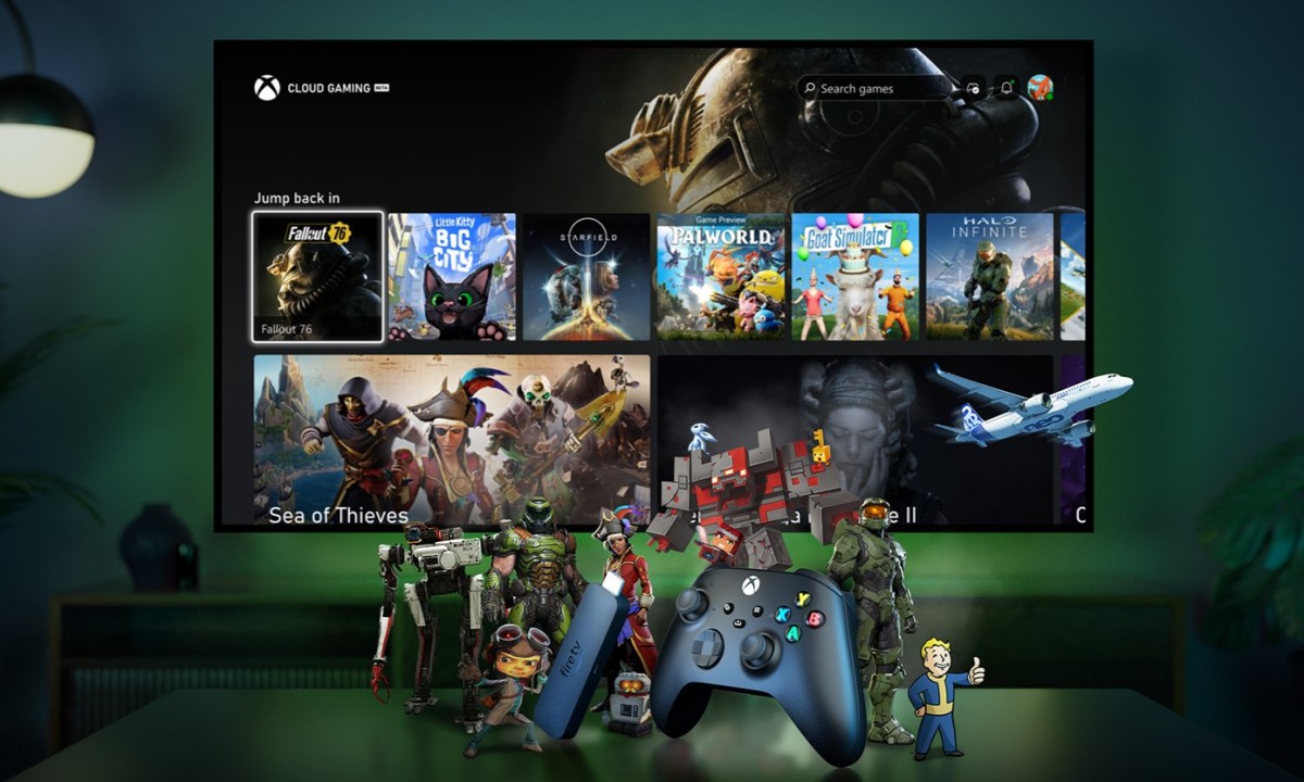 Key art for Cloud Gaming through the Xbox app.