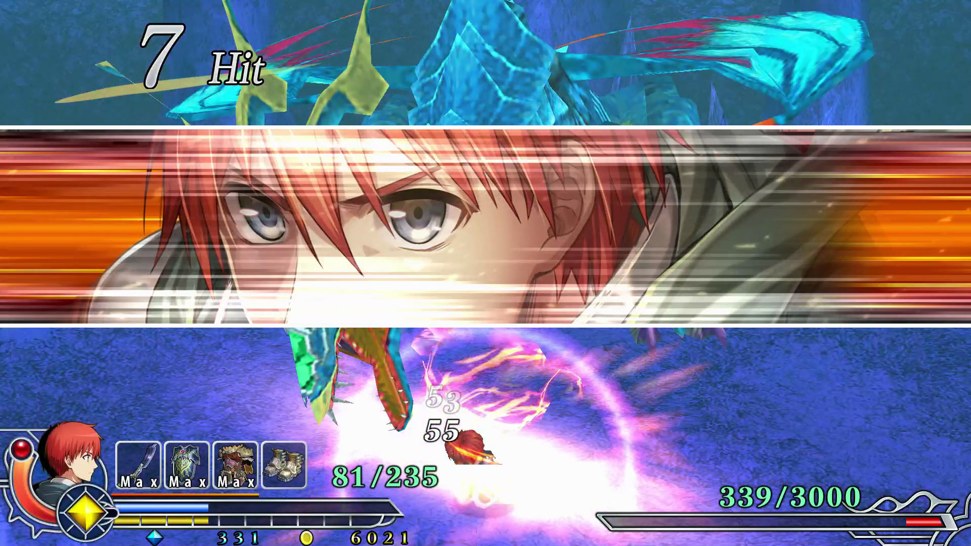 Adol's Boost Mode in Ys Memoire: The Oath in Felghana