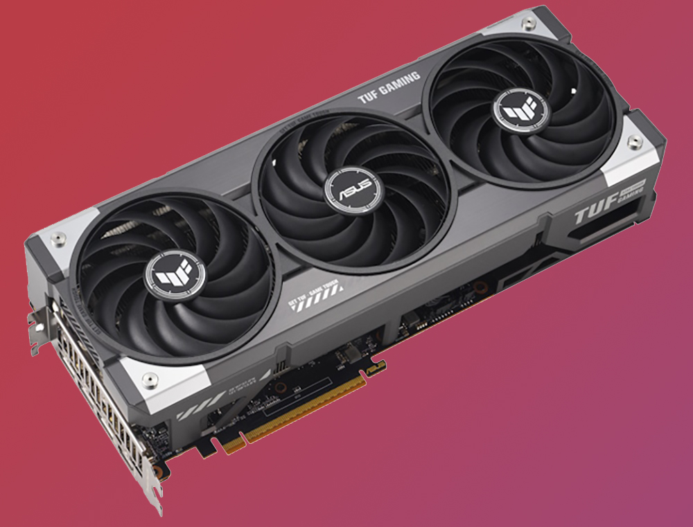 Eine Asus RX 9070 XT TUF GPU.