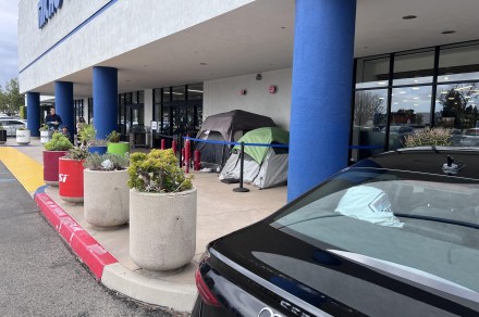 Campers are already setting up for the RTX 5090 release