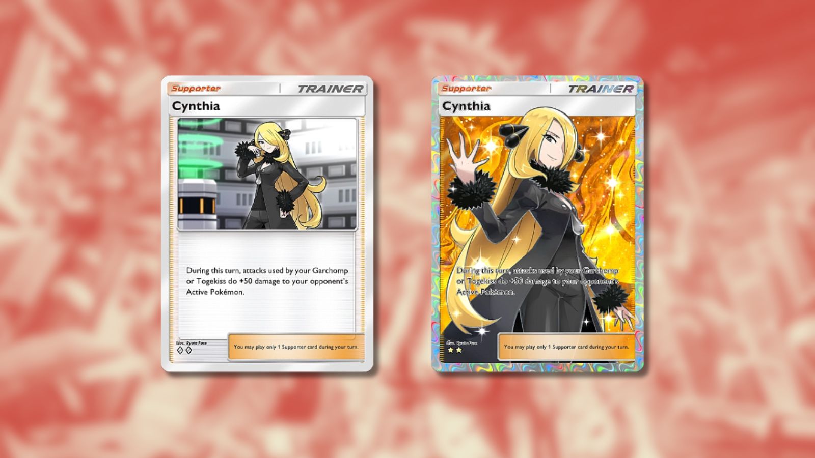 Cynthia cards in Pokemon TCG Pocket.