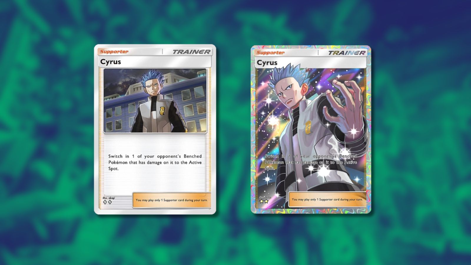 Cartas Cyrus no Pokémon TCG Pocket.