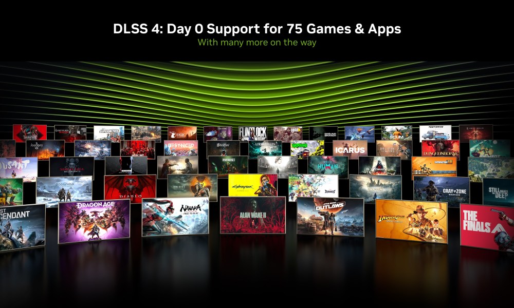 nvidia dlss 4 announcement day 0 game app support