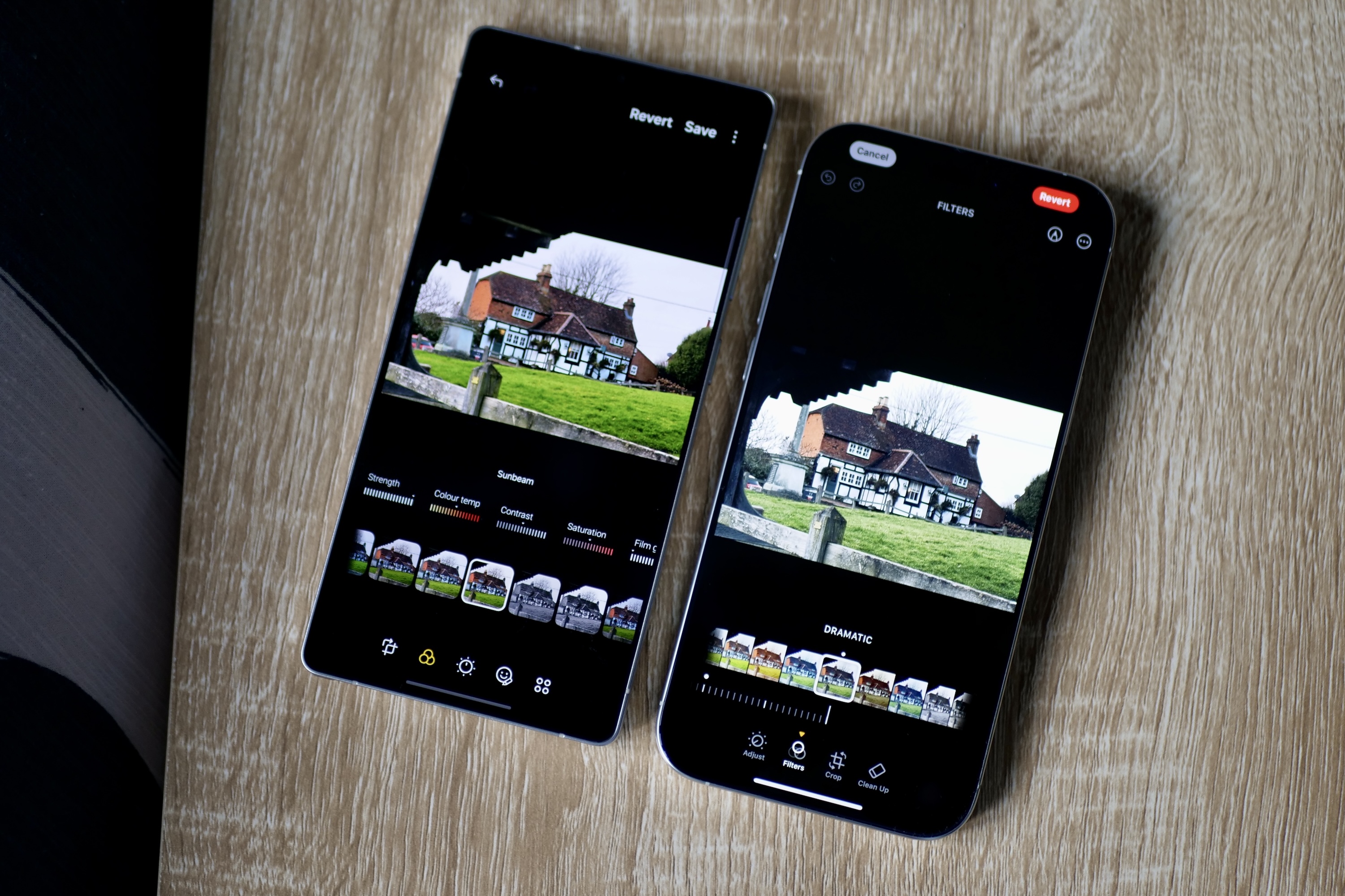 Die Fotobearbeitungsfunktionen des Samsung Galaxy S25 Ultra und Apple iPhone 16 Pro Max