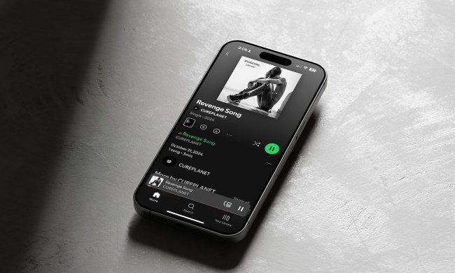 Spotify on iPhone.