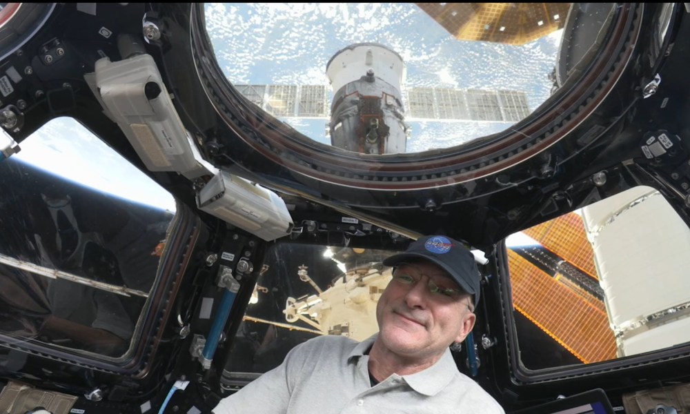 NASA astronaut Don Pettit aboard the International Space Station.