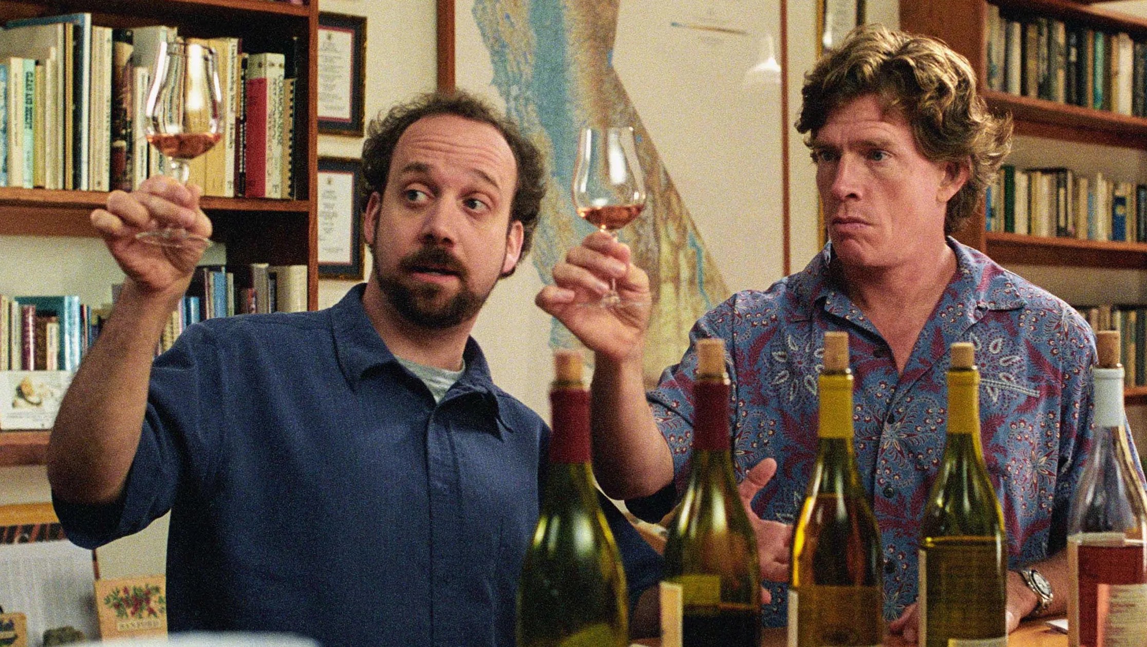 Paul Giamatti and Thomas Haden Church in Sideways.