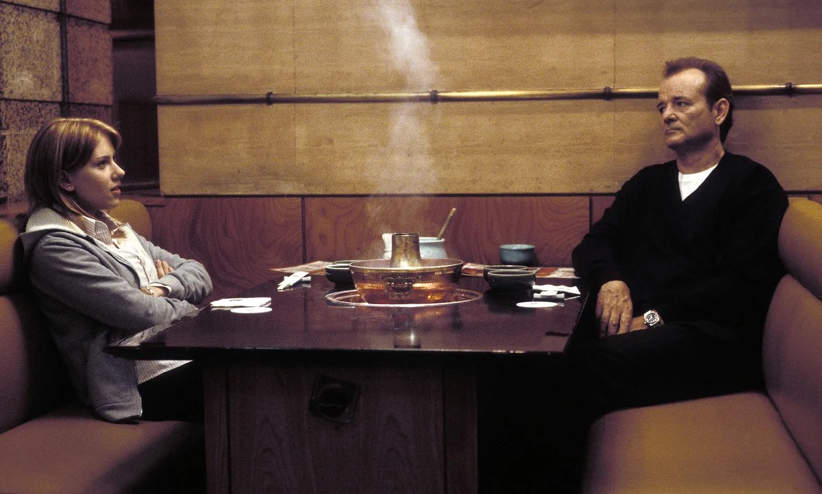 Scarlett Johansson and Bill Murray in Lost in Translation.