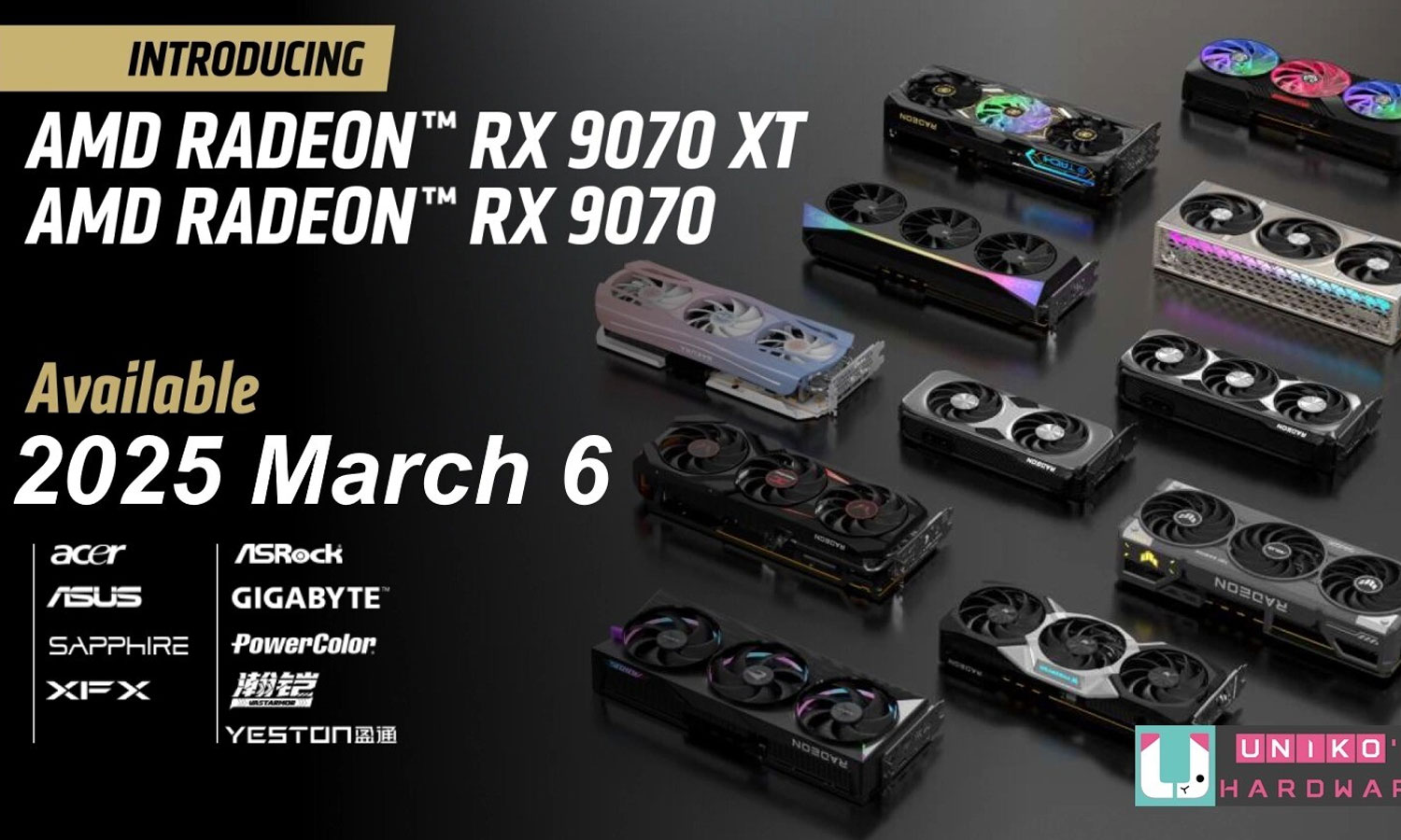 AMD launch 9070 XT.