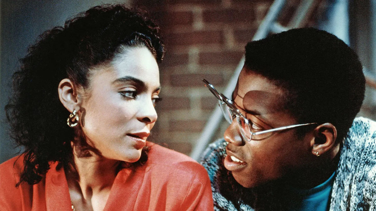 Jasmine Guy e Kadeem Hardison em Um Mundo Diferente.