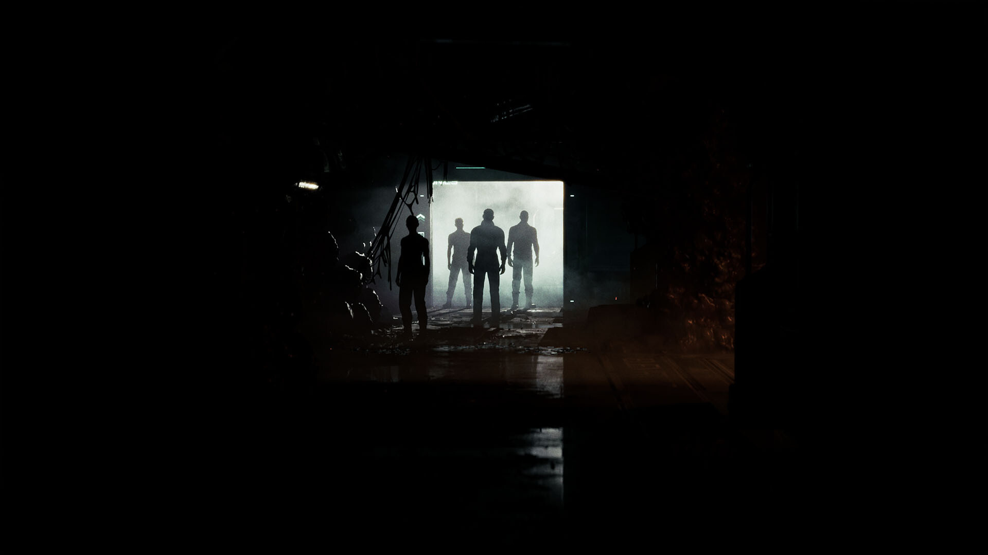 Silhouettes of the crew of Directive 8020.